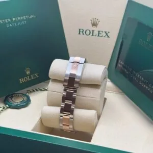 RLX Lady-Datejust 31mm 279161 Chocolate Stick Dial, Two Tone Stainless Steel & 18K Rose Gold Oyster Bracelet Women's Watch