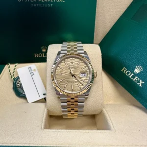 RLX Datejust 36mm 126233 Golden Fluted Motif 36mm Dial Oyster Bracelet
