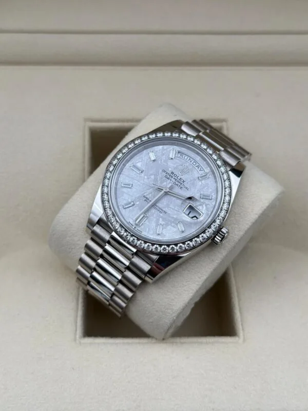 RLX Day-Date 40mm 228349RBR-0040 Meteorite Dial President Bracelet