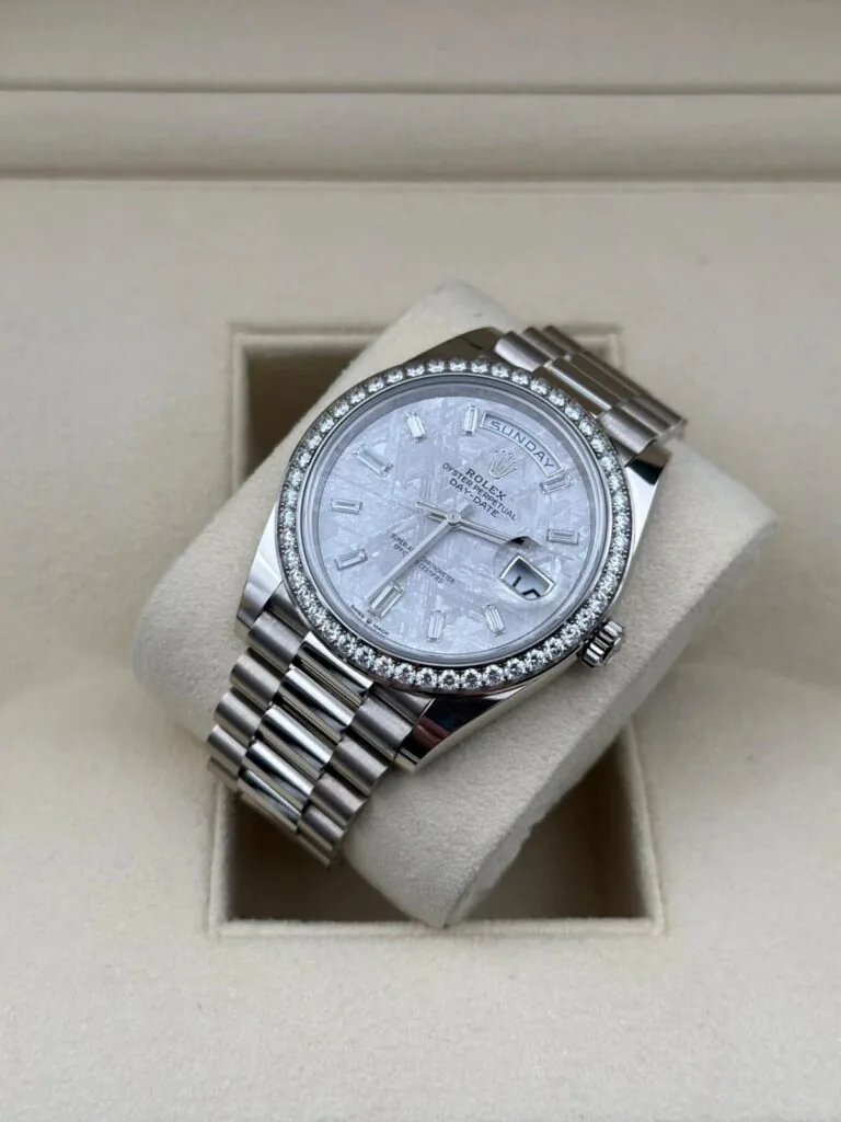 RLX Day-Date 40mm 228349RBR-0040 Meteorite Dial President Bracelet