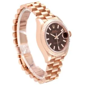 RLX Lady-Datejust 31mm 279175 Chocolate Dial President Everose Gold