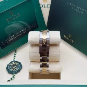 RLX Datejust m278273-0027/0028 31mm White Mother-of-Pearl Dial Stainless Steel and Yellow Gold Oyster Watch