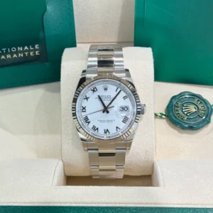 RLX Datejust 36mm 126234 White Roman Dial Oyster Stainless Steel Mens