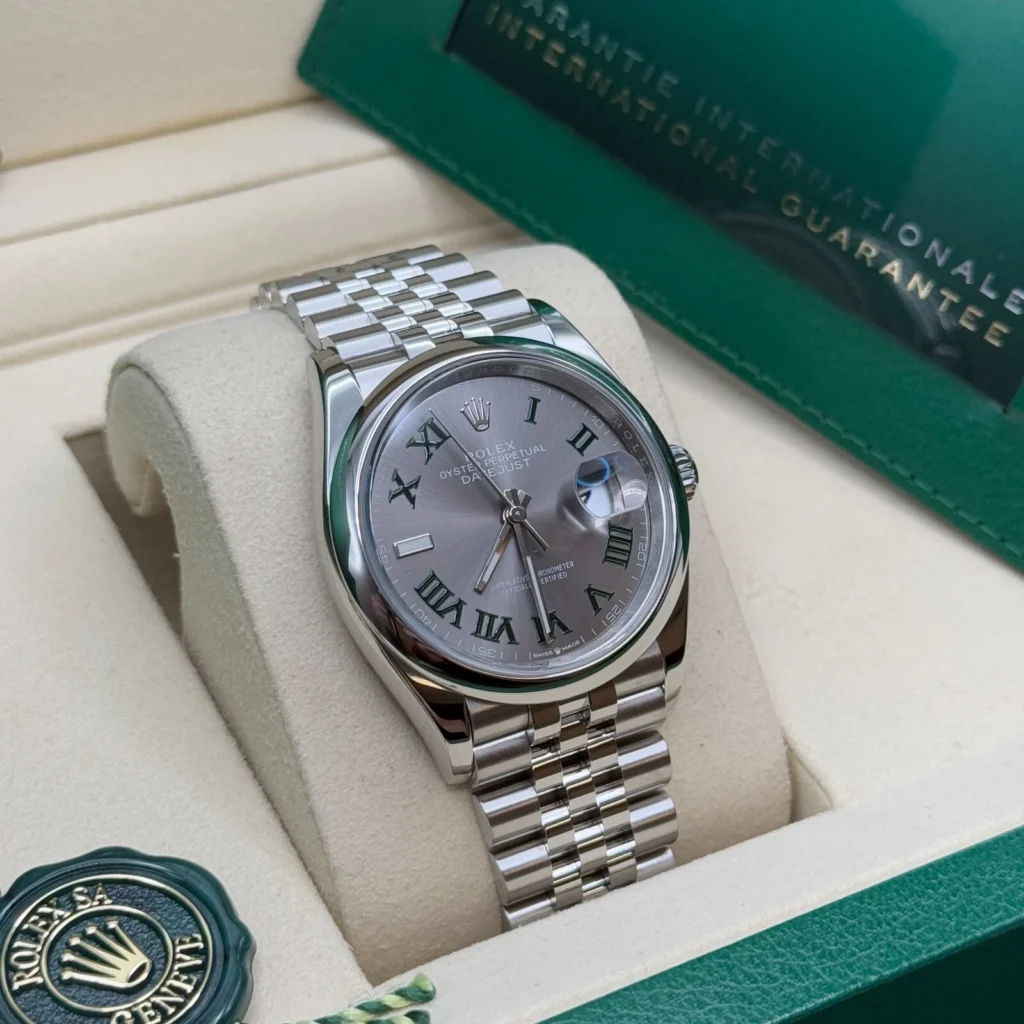 RLX Datejust 36mm 126200 Oyster Perpetual Wimbledon Dial Jubilee Stainless Steel