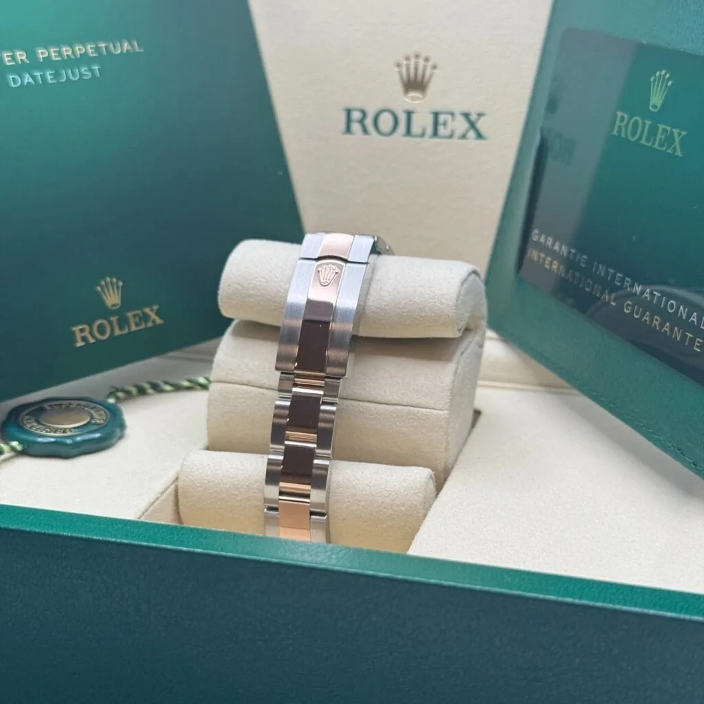 RLX Lady-Datejust 31mm 279171 Chocolate Index Oyster Stainless Steel and Rose Gold