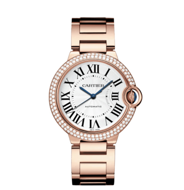 CARTIER Ballon Bleu BLEU Diamond Rose Gold 36mm WJBB0067 - United Luxury