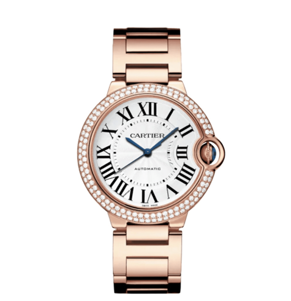 CARTIER Ballon Bleu BLEU Diamond Rose Gold 36mm WJBB0067 - United Luxury