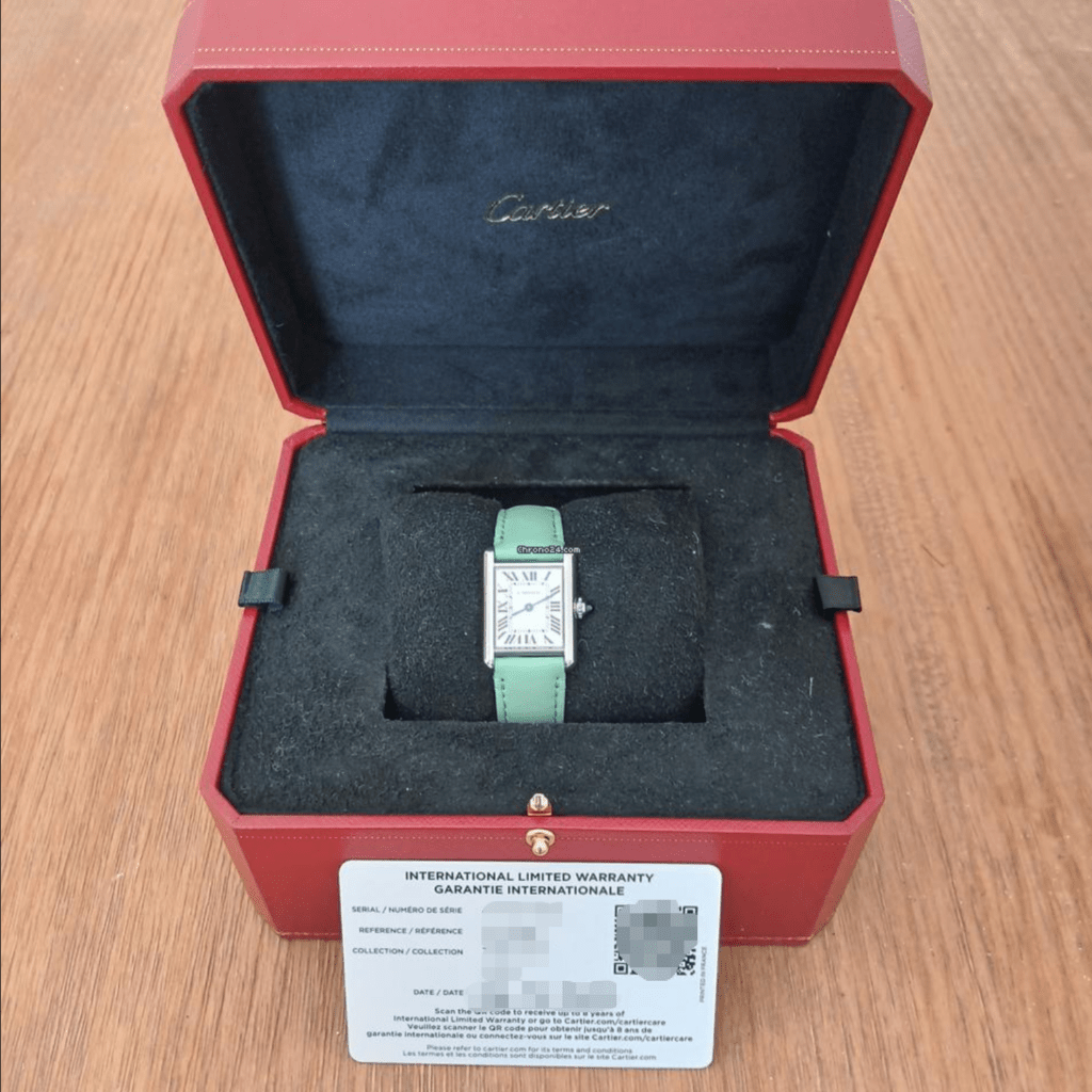 Cartier Tank Must Watch Small Model Green WSTA0061 - United Luxury
