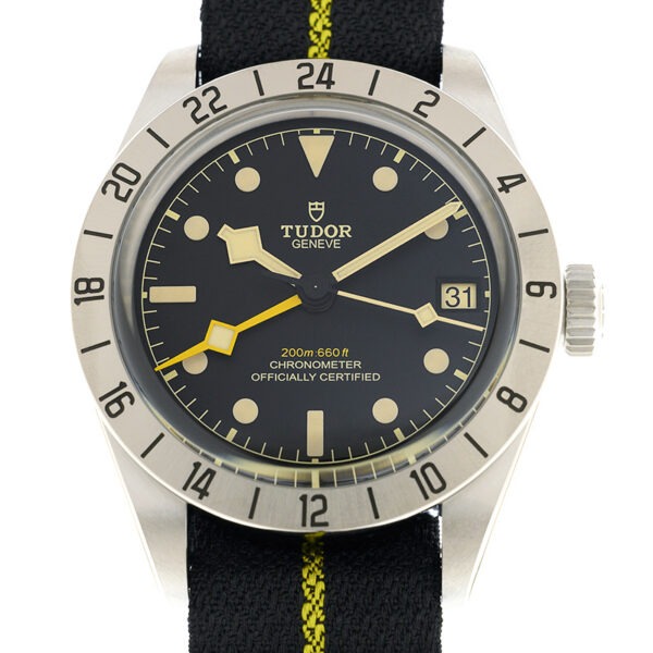 TUDOR Black Bay Pro 39mm Steel Automatic Fabric Strap Watch M79470-0002