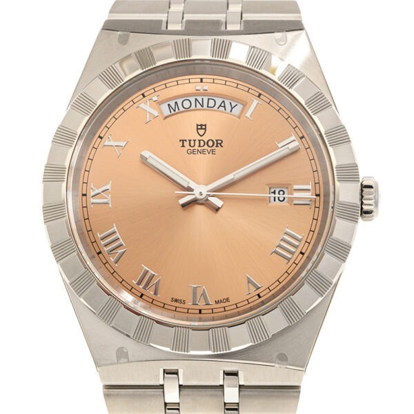 TUDOR Royal Day/Date 41mm Salmon Dial Men's Automatic Bracelet Watch M28600-0009