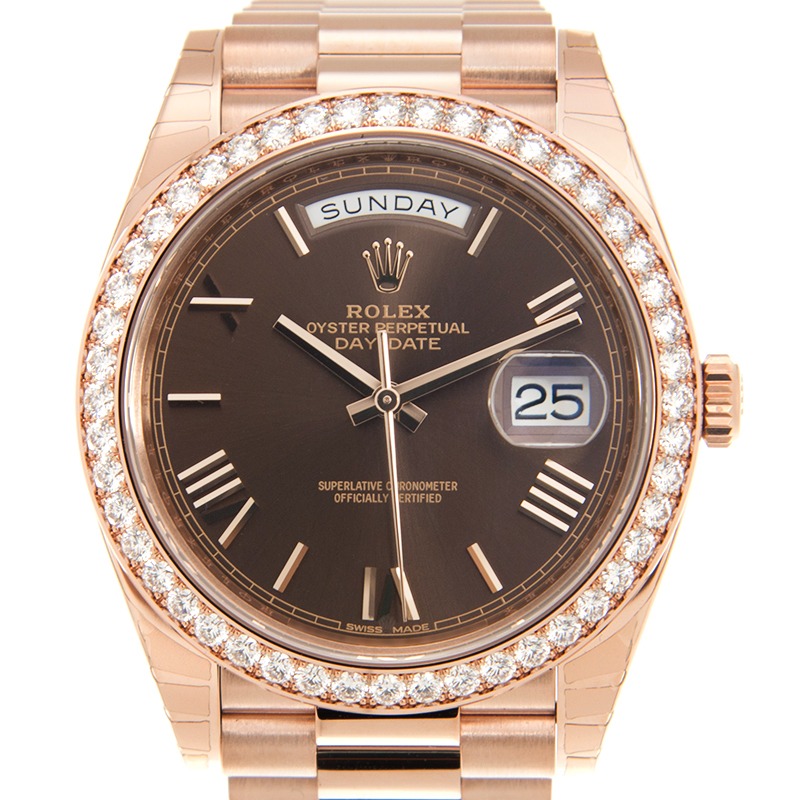 RLX Day-Date 40mm Chocolate Roman Dial 228345rbr-0009