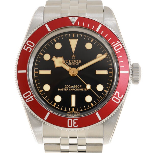 TUDOR Black Bay 41mm Black Dial & Red Bezel Five-Link Bracelet Watch M7941A1A0RU-0003