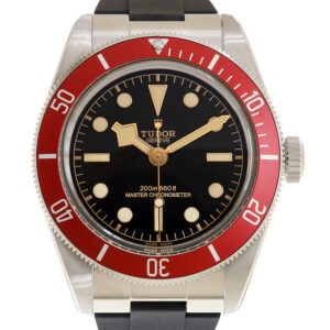 TUDOR Black Bay 41mm Black Dial & Red Bezel Men's Rubber Strap Watch M7941A1A0RU-0002