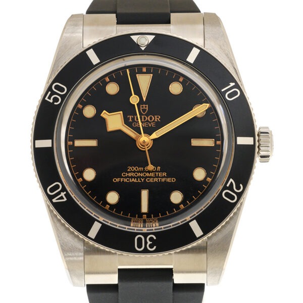 TUDOR Black Bay 54 37mm Black Dial & Bezel Automatic Rubber Strap Watch M79000N-0002