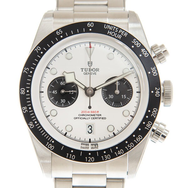 TUDOR Black Bay Chrono 41mm Opaline/Black Dial Men's Automatic Bracelet Watch M79360N-0002