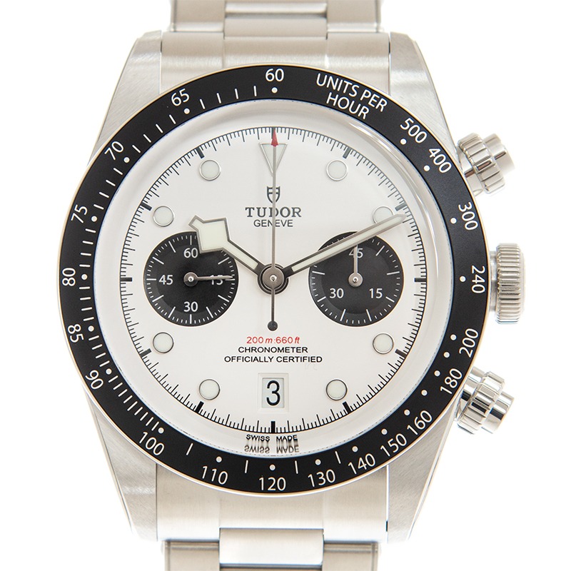 TUDOR Black Bay Chrono 41mm Opaline/Black Dial Men's Automatic Bracelet Watch M79360N-0002