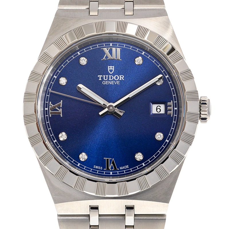 TUDOR Royal 38mm Blue Diamond Dial Automatic Bracelet Watch M28500-0006