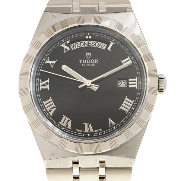 TUDOR Royal Date/Day 41mm Black Roman Dial Men's Automatic Watch M28600-0003