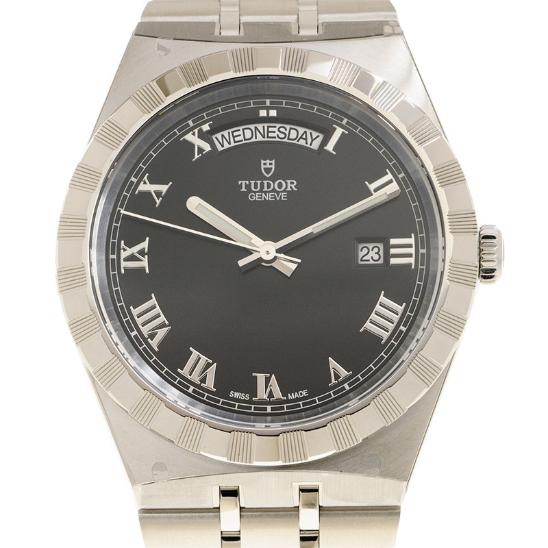 TUDOR Royal Date/Day 41mm Black Roman Dial Men's Automatic Watch M28600-0003