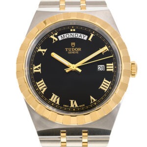 TUDOR Royal Date/Day 41mm S&G Black Roman Dial Automatic Watch M28603-0003