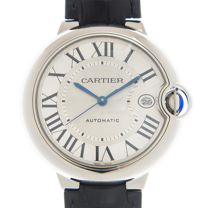CARTIER BALLON BLEU Black Alligator Strap 40mm WSBB0039 - United Luxury