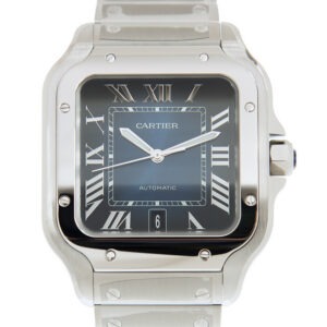 Cartier Santos Large Model Blue WSSA0030 - United Luxury