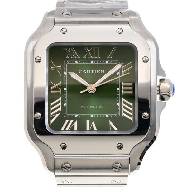 Cartier Santos Medium Model Green WSSA0061 - United Luxury