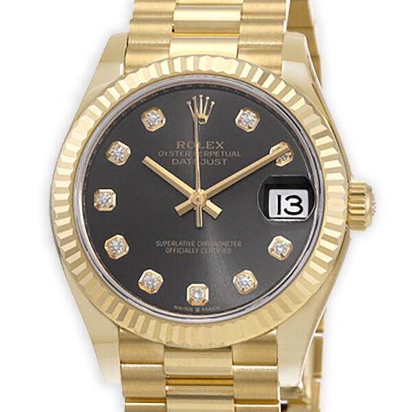RLX Datejust m278278-0036 Dark Grey 31mm Dial President Bracelet Watch