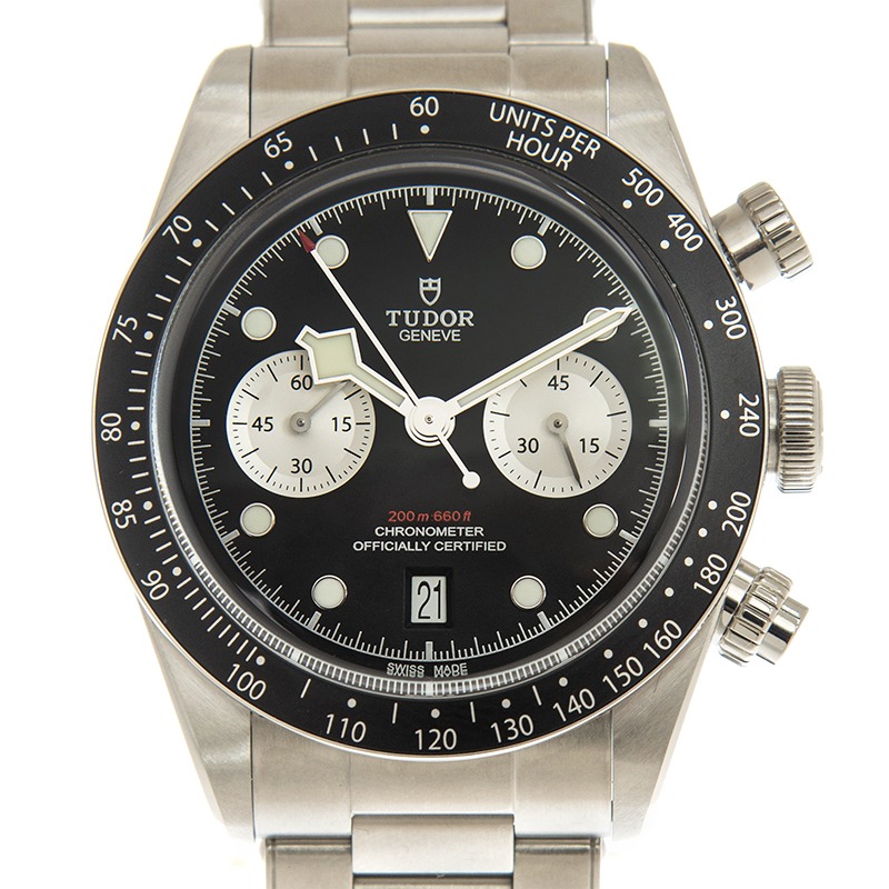 TUDOR Black Bay Chrono 41mm Black/Silver Dial Men's Automatic Bracelet Watch M79360N-0001