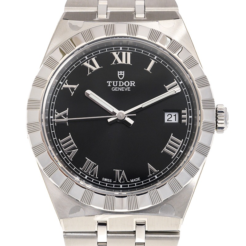 TUDOR Royal 38mm Black Roman Dial Automatic Bracelet Watch M28500-0003