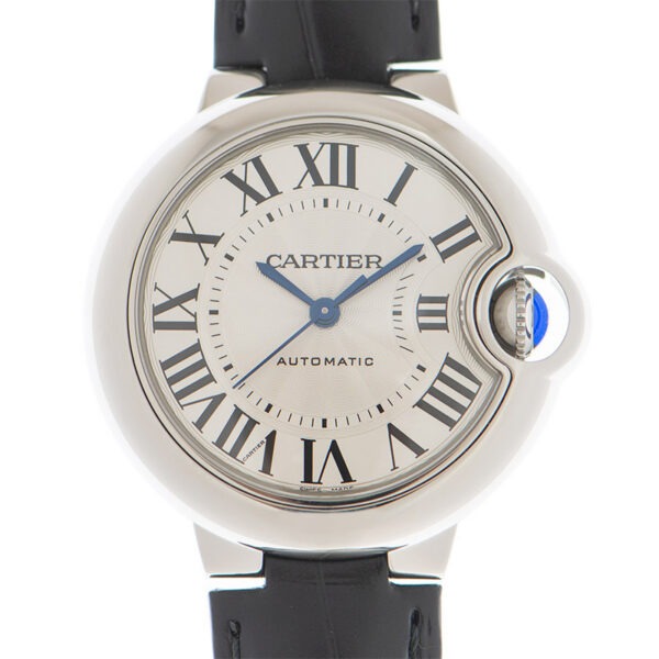 CARTIER Ballon Bleu BLEU Alligator Strap 33mm WSBB0030 - United Luxury