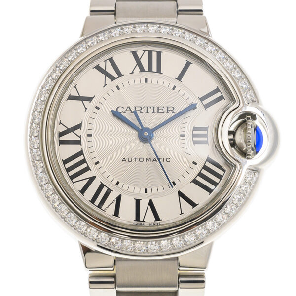 CARTIER Ballon Bleu BLEU Diamond Watch 33mm W4BB0023 - United Luxury