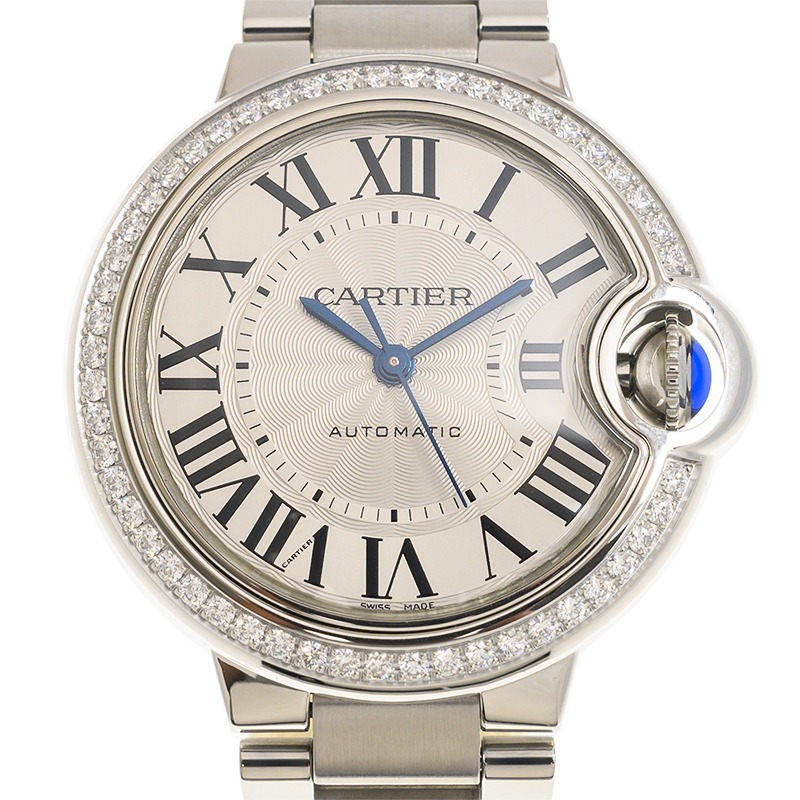 CARTIER Ballon Bleu BLEU Diamond Watch 33mm W4BB0023 - United Luxury