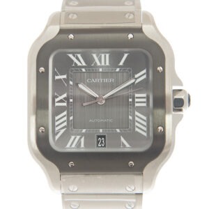 Cartier Santos Large Model Grey WSSA0037 - United Luxury