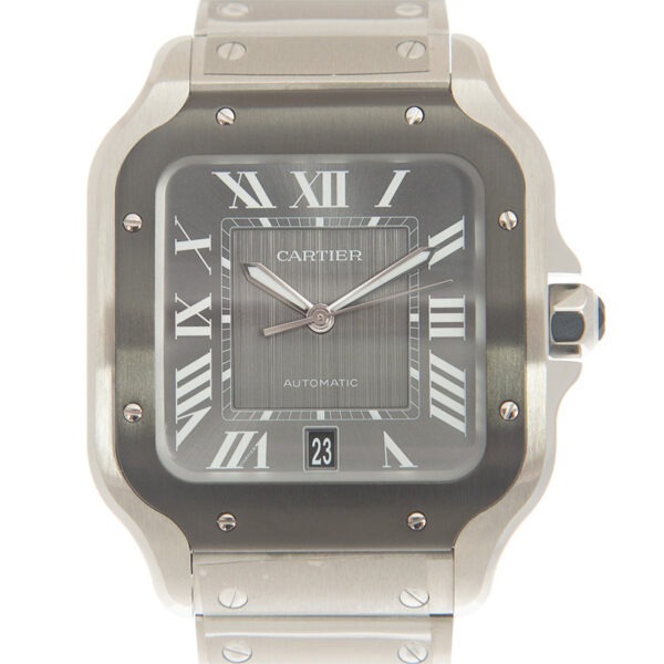 Cartier Santos Large Model Grey WSSA0037 - United Luxury