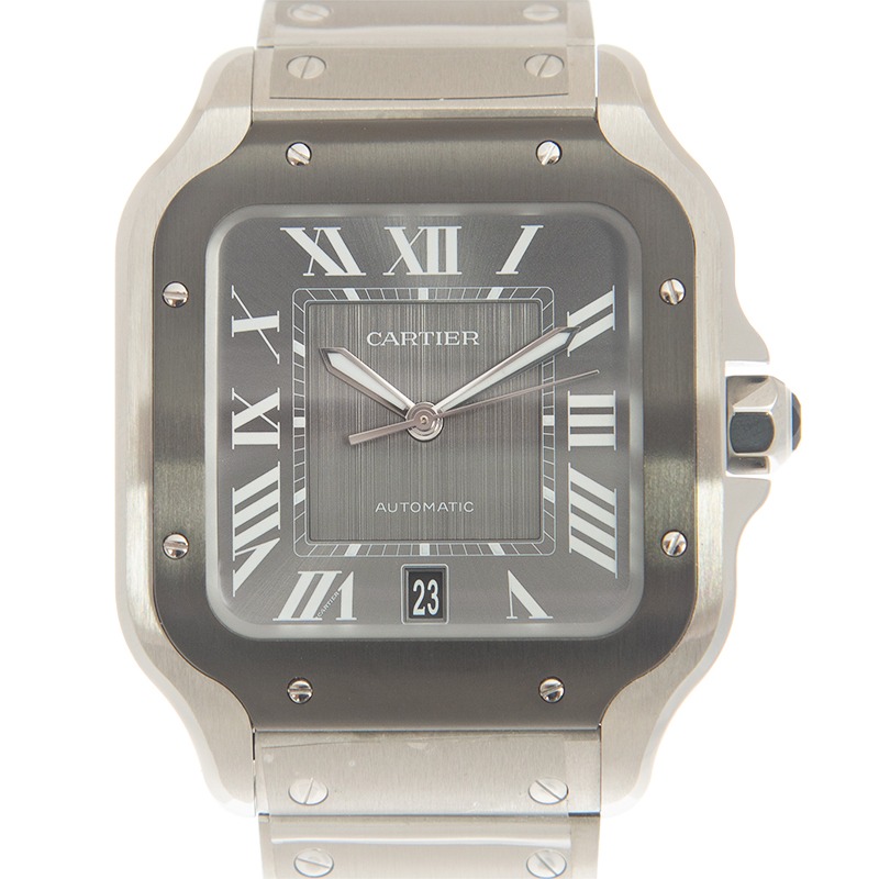 Cartier Santos Large Model Grey WSSA0037 - United Luxury