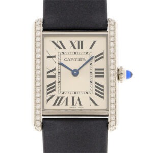 Cartier Tank Must Watch Diamond Large Model 33.7 mm W4TA0017 - United Luxury