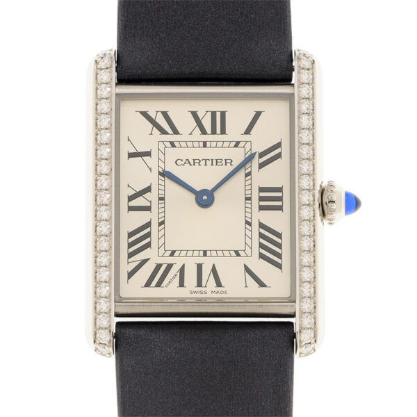 Cartier Tank Must Watch Diamond Large Model 33.7 mm W4TA0017 - United Luxury