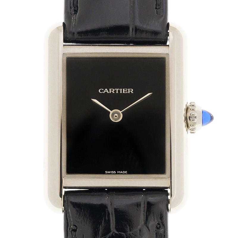 Cartier Tank Must Watch Small Model Black WSTA0071 - United Luxury