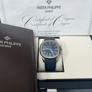 Patek Philippe Aquanaut 5168G White Gold Blue Dial 42mm