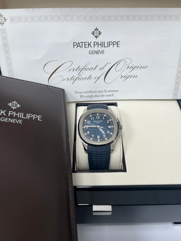 Patek Philippe Aquanaut 5168G White Gold Blue Dial 42mm