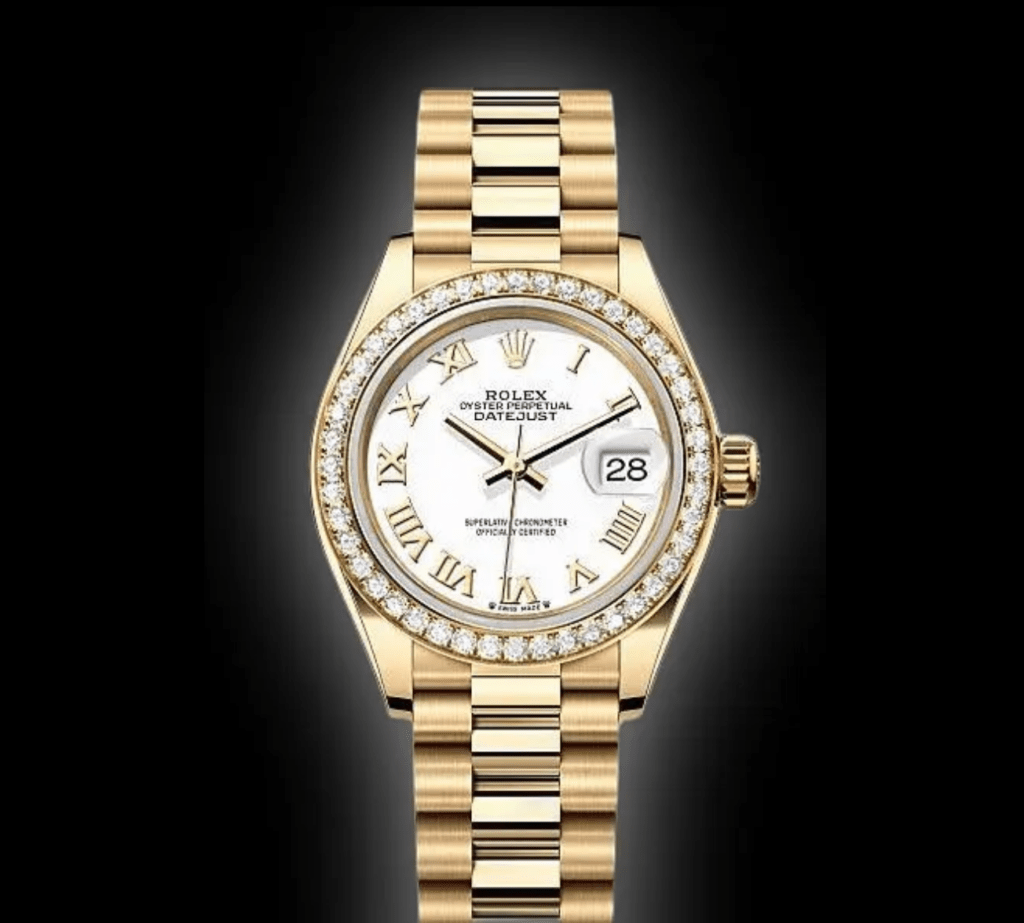 RLX Datejust m278288RBR-0009 White 31mm Dial President Bracelet Watch