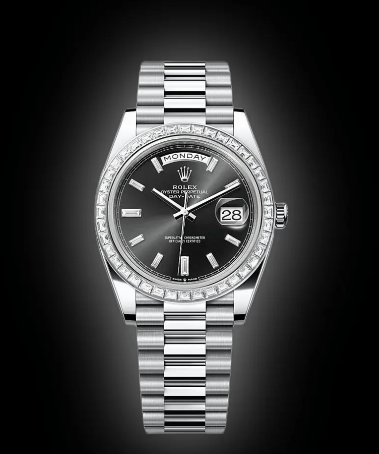 RLX Day-Date 40mm 228396TBR-0012 Black Diamond Dial