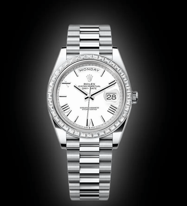 RLX Day-Date 40mm 228396TBR-0018 White Roman Dial