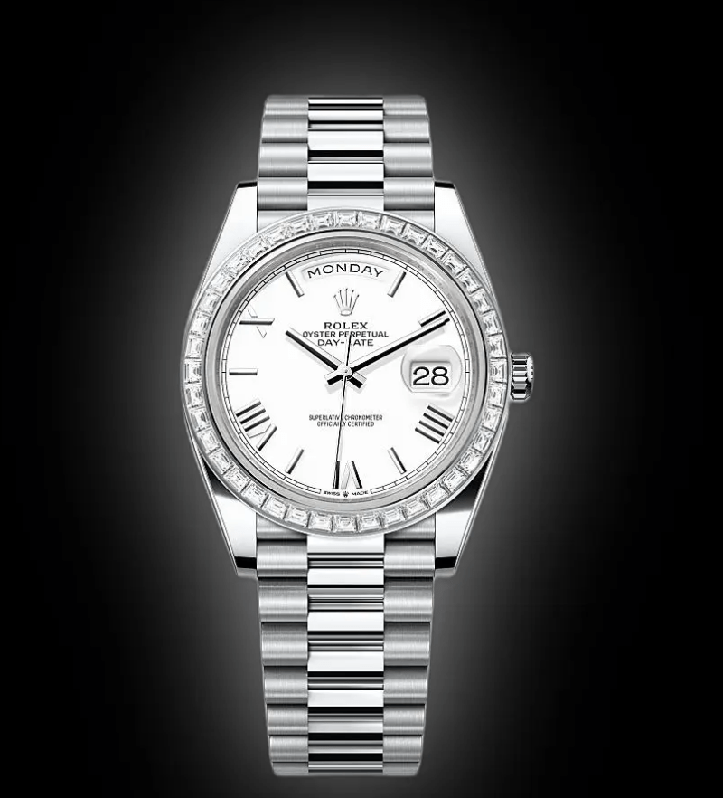 RLX Day-Date 40mm 228396TBR-0018 White Roman Dial