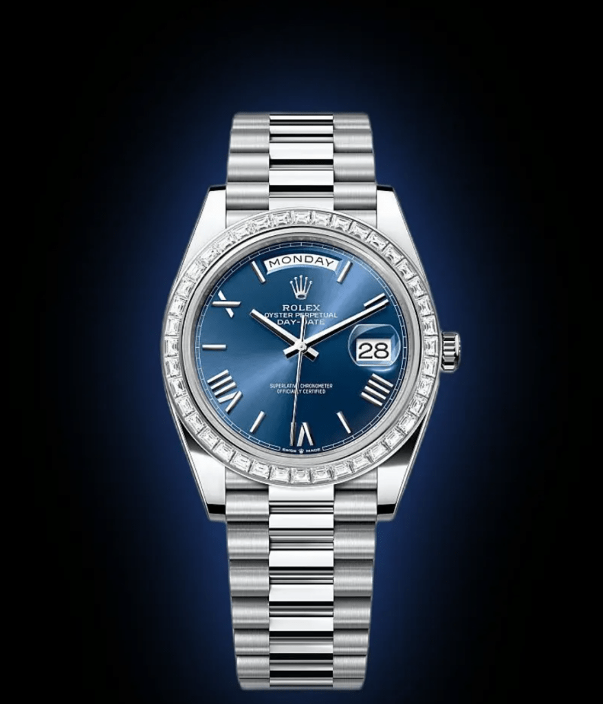 RLX Day-Date 40mm 228396TBR-0026 Blue Roman Dial