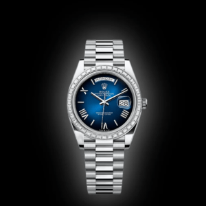 RLX Day-Date 40mm 228396TBR-0042 Blue ombré Roman Dial