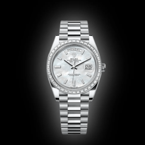 RLX Day-Date 40mm 228396TBR-0043 Mother Of Pearl Diamond Dial and Bezel