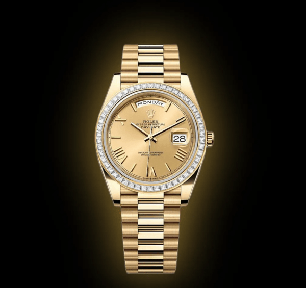 RLX Day-Date 40mm 228398TBR-0003 Champagne Dial President Watch