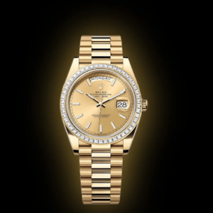 RLX Day-Date 40mm 228398TBR-0007 Champagne Dial President Watch